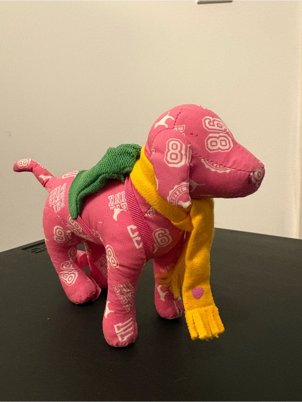 Victoria’s Secret PINK Pop Pink Plush Dog 2008 Pink Stuffed Puppy